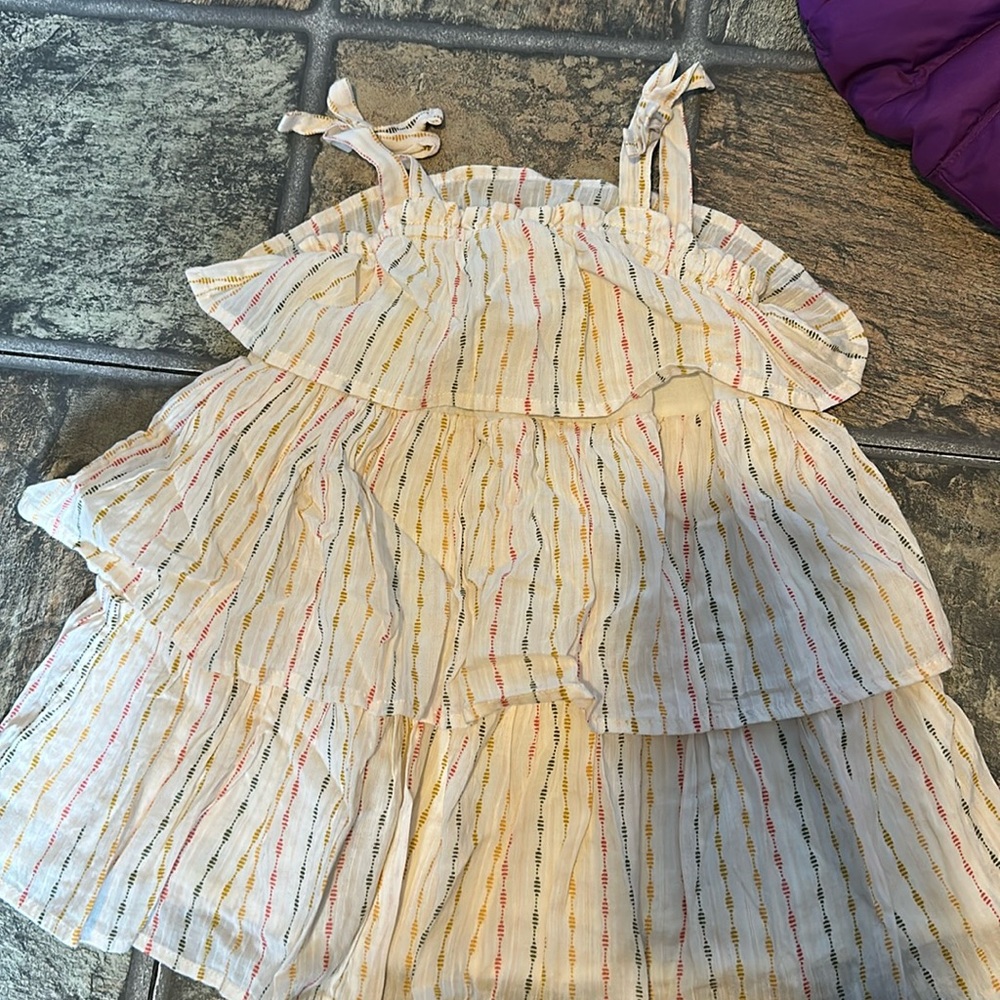 Ruffled kids dress